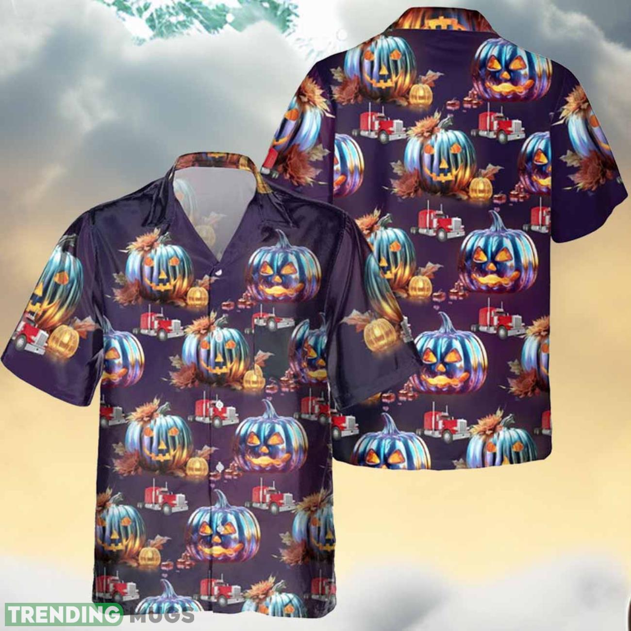 Trucker 3D Printed Hawaiian Shirt Gift Ideas For Halloween Cute Gift Product Photo 1 Trucker 3D Printed Hawaiian Shirt Gift Ideas For Halloween Cute Gift Product Photo 1