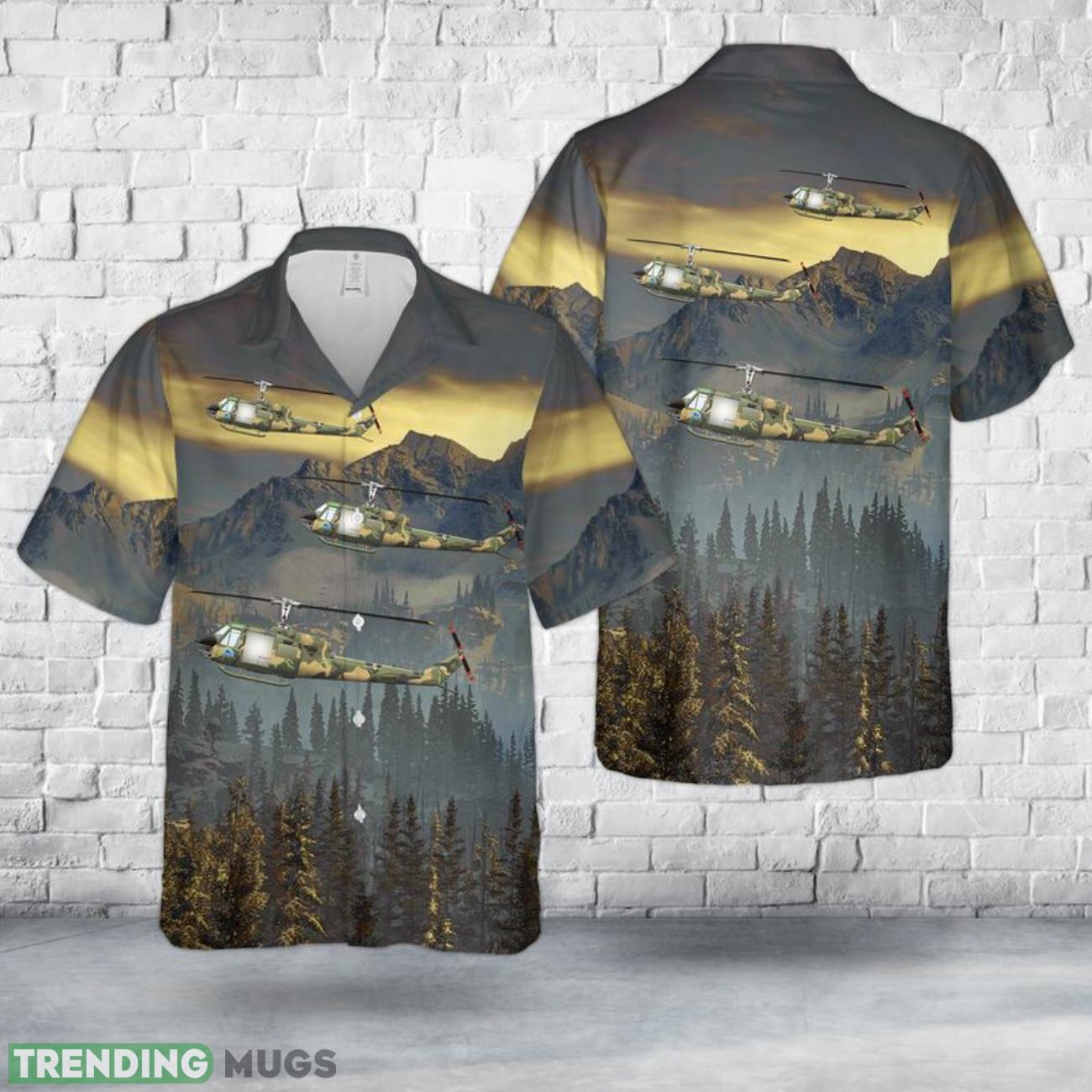 US Army 335th Assault Helicopter Company UH-1B Horse Thief 3D Hawaiian Shirt Product Photo 1 US Army 335th Assault Helicopter Company UH-1B Horse Thief 3D Hawaiian Shirt Product Photo 1