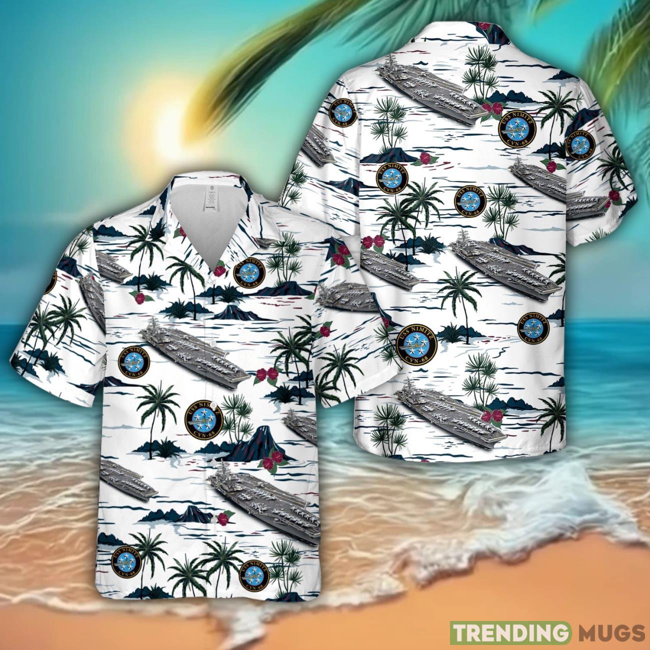 US Navy USS Nimitz (CVN-68) Hawaiian Shirt Men Women Beach Shirt All Over Printed Product Photo 1 US Navy USS Nimitz (CVN-68) Hawaiian Shirt Men Women Beach Shirt All Over Printed Product Photo 1