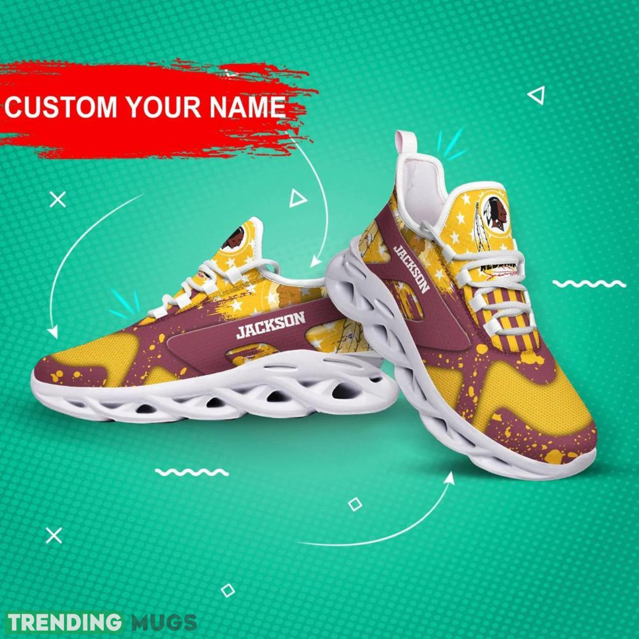 Washington Redskins NFL Logo Sport Team Max Soul Shoes Sneakers Clunky Shoes Custom Name Personalized Gifts Max Soul Washington Redskins NFL Logo Sport Team Max Soul Shoes Sneakers Clunky Shoes Custom Name Personalized Gifts Max Soul