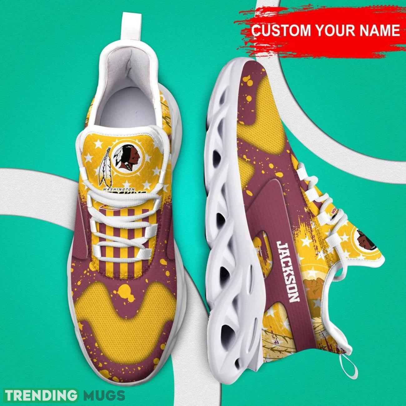 Washington Redskins NFL Logo Sport Team Max Soul Shoes Sneakers Clunky Shoes Custom Name Personalized Gifts Max Soul Washington Redskins NFL Logo Sport Team Max Soul Shoes Sneakers Clunky Shoes Custom Name Personalized Gifts Max Soul
