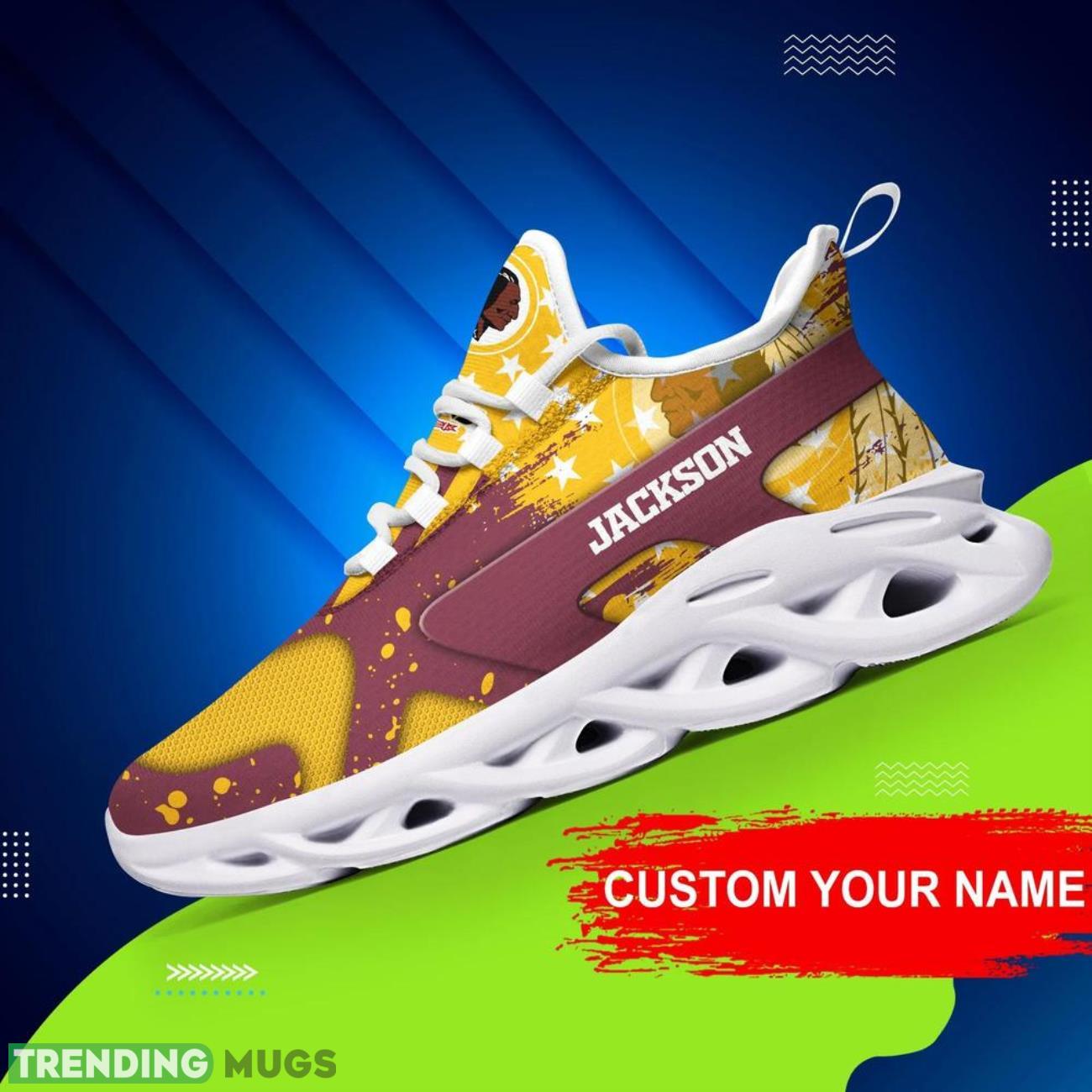 Washington Redskins NFL Logo Sport Team Max Soul Shoes Sneakers Clunky Shoes Custom Name Personalized Gifts Max Soul Washington Redskins NFL Logo Sport Team Max Soul Shoes Sneakers Clunky Shoes Custom Name Personalized Gifts Max Soul