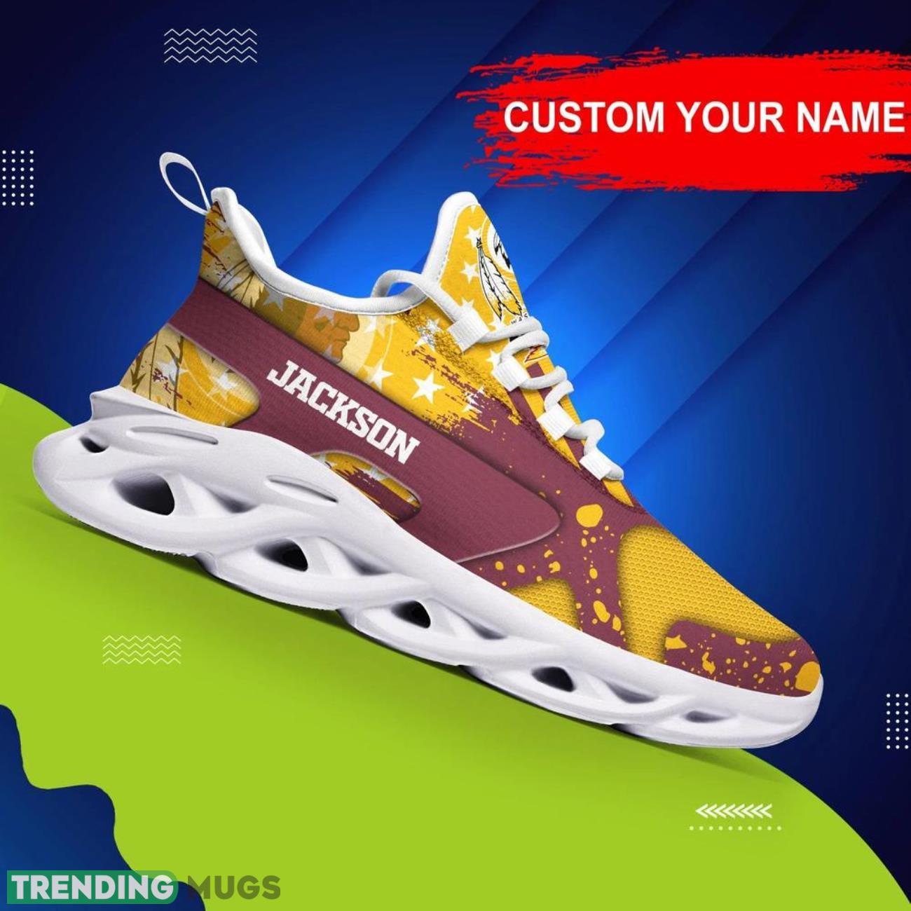 Washington Redskins NFL Logo Sport Team Max Soul Shoes Sneakers Clunky Shoes Custom Name Personalized Gifts Product Photo 1 Washington Redskins NFL Logo Sport Team Max Soul Shoes Sneakers Clunky Shoes Custom Name Personalized Gifts Product Photo 1