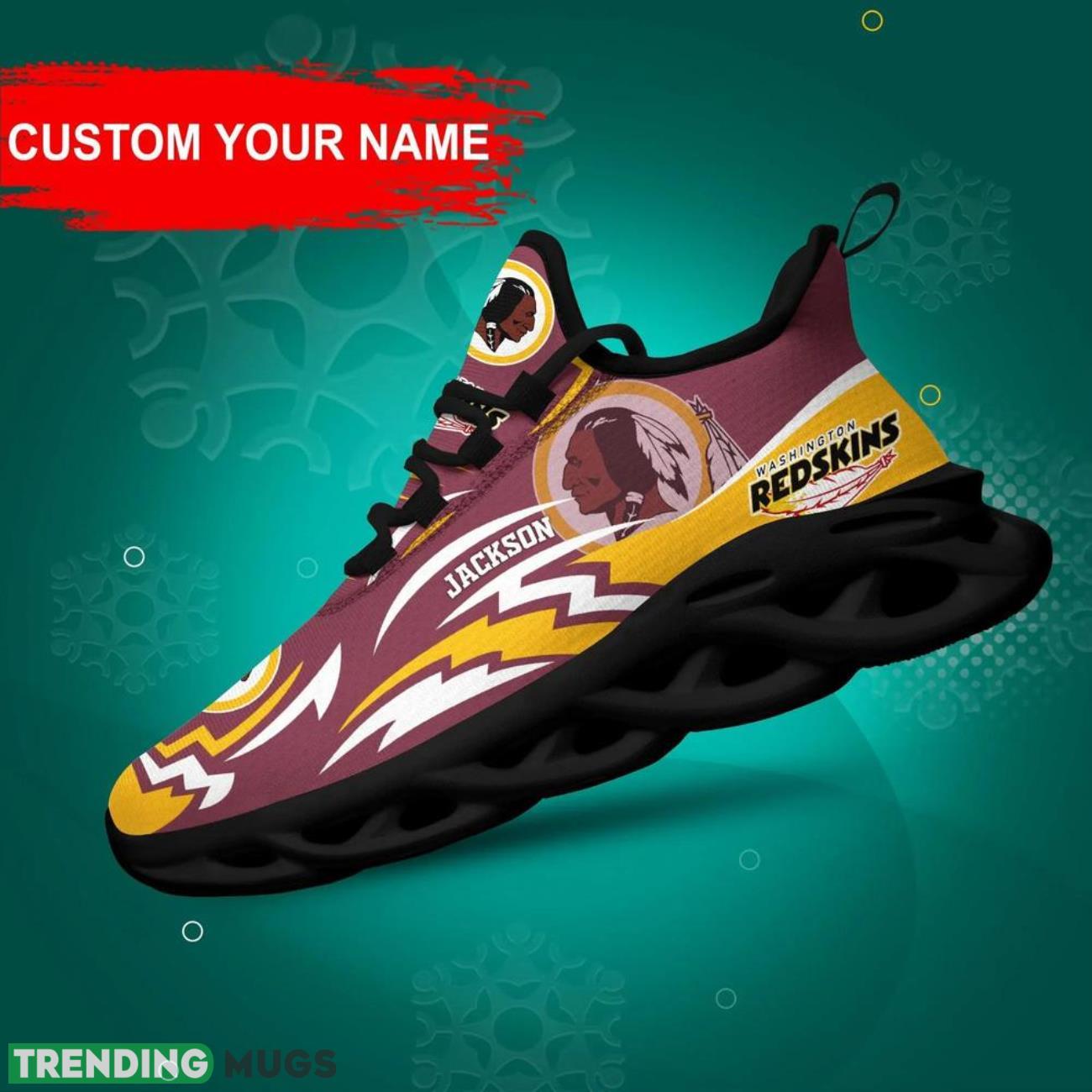 Washington Redskins NFL Max Soul Shoes Custom Name National Football LeagueGifts NFL Fans Product Photo 1 Washington Redskins NFL Max Soul Shoes Custom Name National Football LeagueGifts NFL Fans Product Photo 1