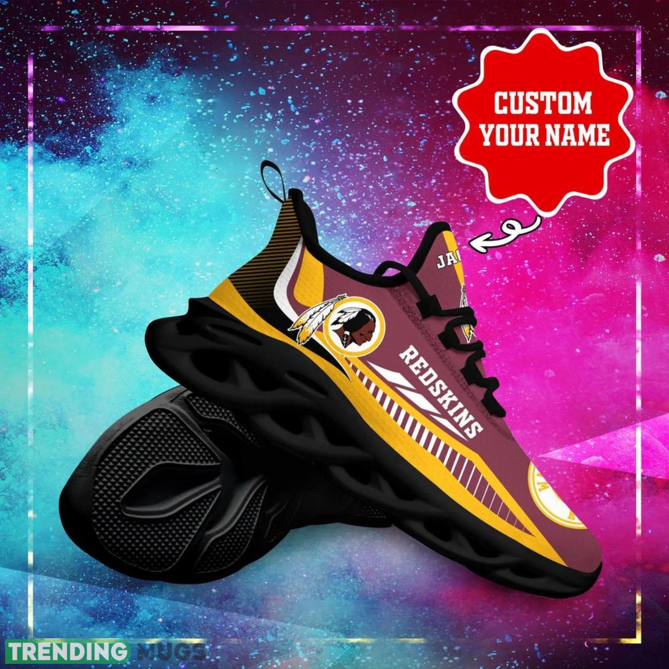 Washington Redskins NFL Max Soul Shoes Custom Name Sneakers Gifts NFL Fans Max Soul Washington Redskins NFL Max Soul Shoes Custom Name Sneakers Gifts NFL Fans Max Soul