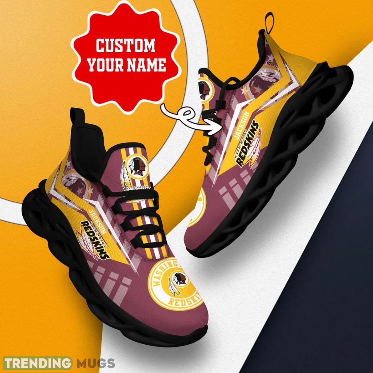 Washington Redskins NFL Max Soul Shoes Custom Name Sneakers Gifts NFL Fans Men Women Shoes Max Soul Washington Redskins NFL Max Soul Shoes Custom Name Sneakers Gifts NFL Fans Men Women Shoes Max Soul