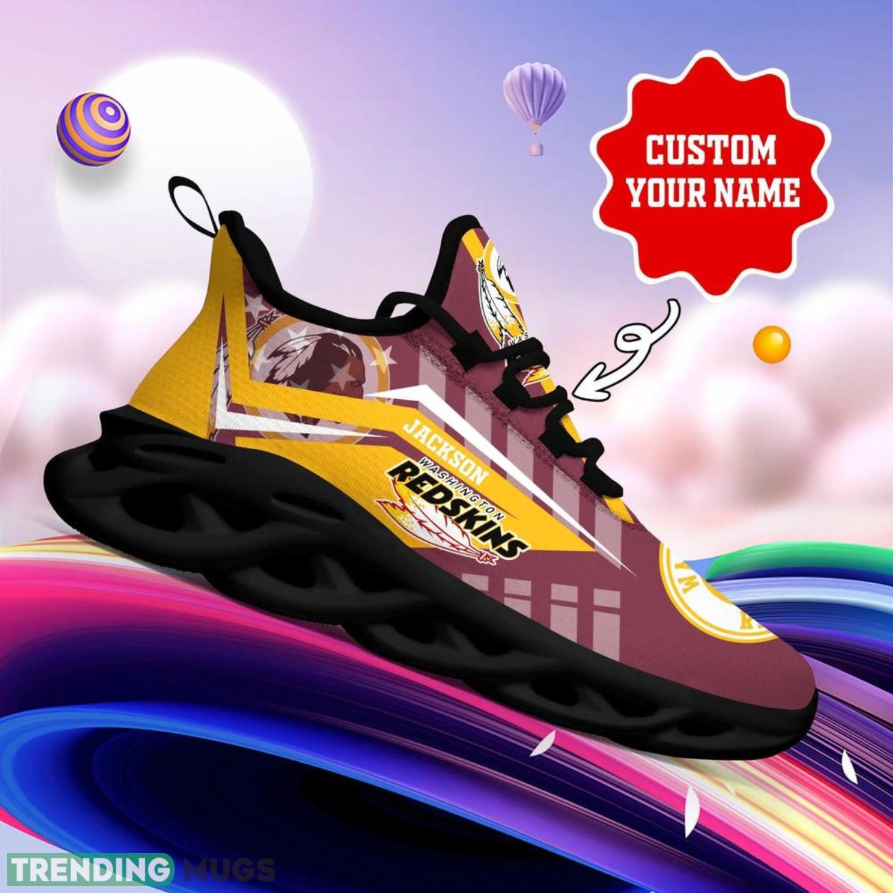 Washington Redskins NFL Max Soul Shoes Custom Name Sneakers Gifts NFL Fans Men Women Shoes Max Soul Washington Redskins NFL Max Soul Shoes Custom Name Sneakers Gifts NFL Fans Men Women Shoes Max Soul