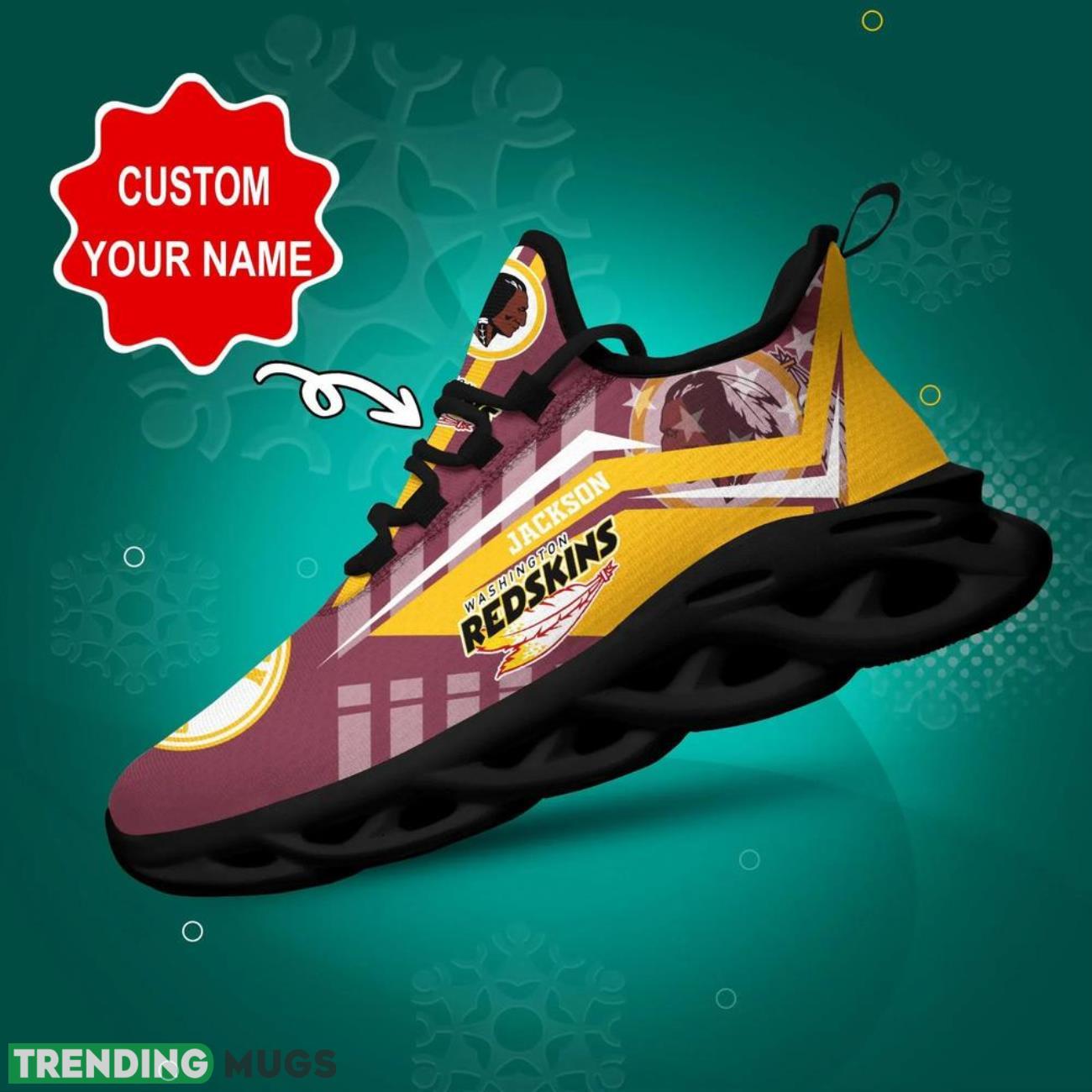 Washington Redskins NFL Max Soul Shoes Custom Name Sneakers Gifts NFL Fans Men Women Shoes Product Photo 1 Washington Redskins NFL Max Soul Shoes Custom Name Sneakers Gifts NFL Fans Men Women Shoes Product Photo 1