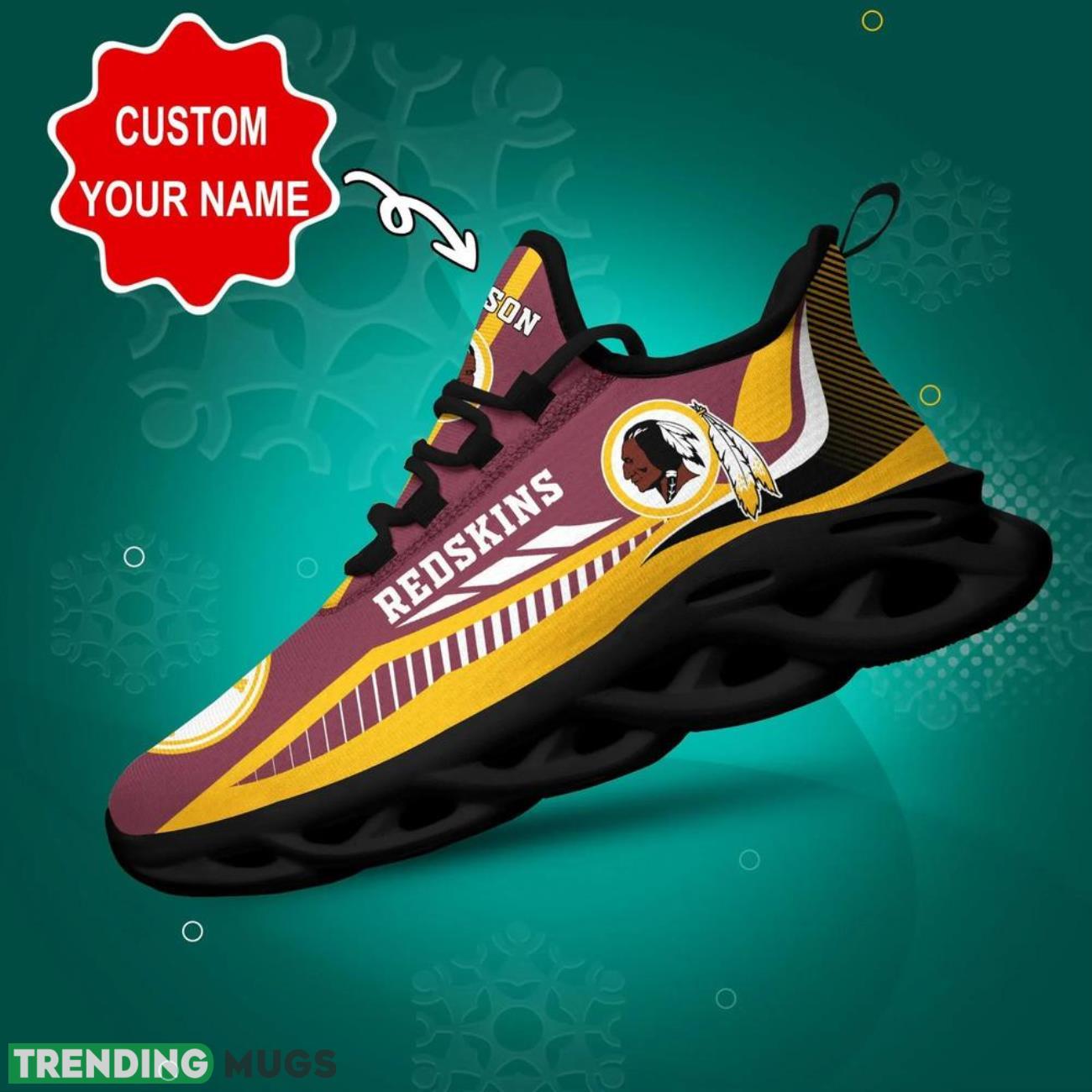 Washington Redskins NFL Max Soul Shoes Custom Name Sneakers Gifts NFL Fans Product Photo 1 Washington Redskins NFL Max Soul Shoes Custom Name Sneakers Gifts NFL Fans Product Photo 1