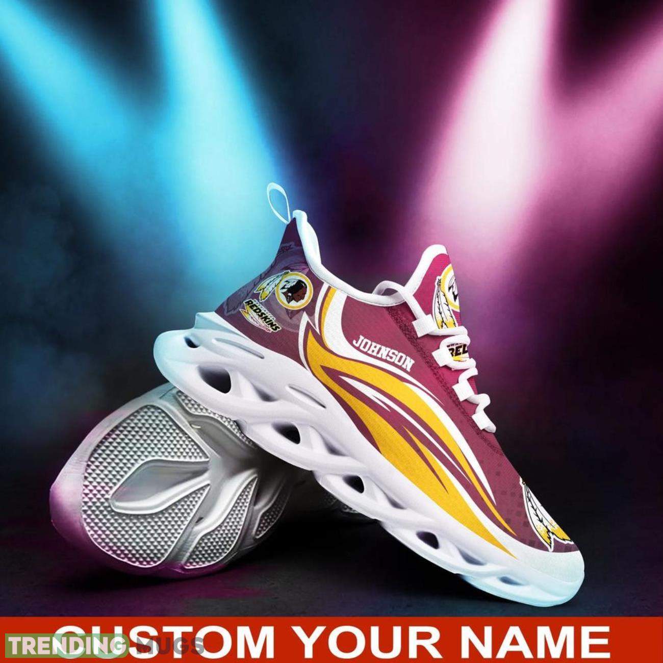 Washington Redskins NFL Max Soul Shoes Custom Name Sneakers Hot Trending Running Sneakers Max Soul Washington Redskins NFL Max Soul Shoes Custom Name Sneakers Hot Trending Running Sneakers Max Soul
