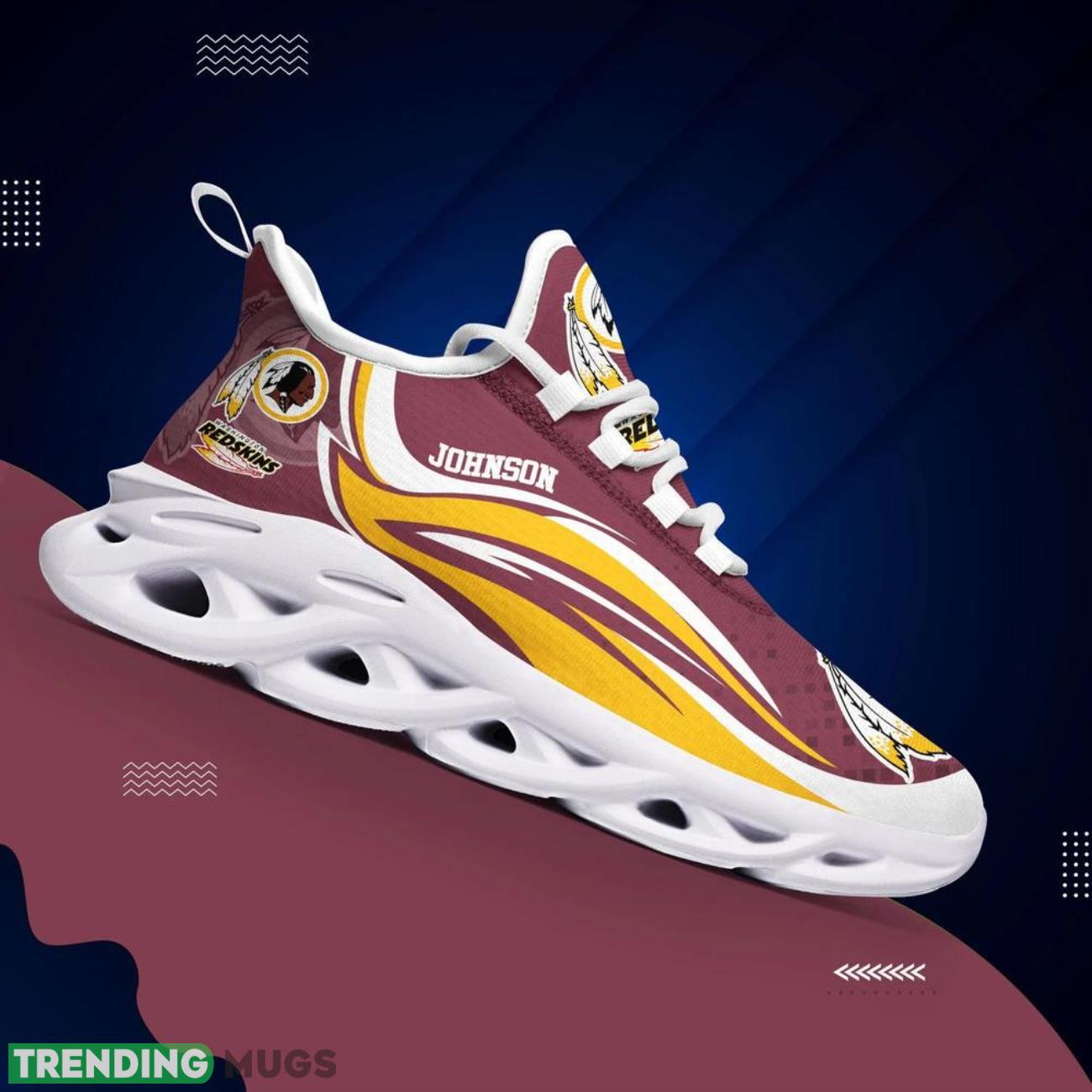 Washington Redskins NFL Max Soul Shoes Custom Name Sneakers Hot Trending Running Sneakers Max Soul Washington Redskins NFL Max Soul Shoes Custom Name Sneakers Hot Trending Running Sneakers Max Soul