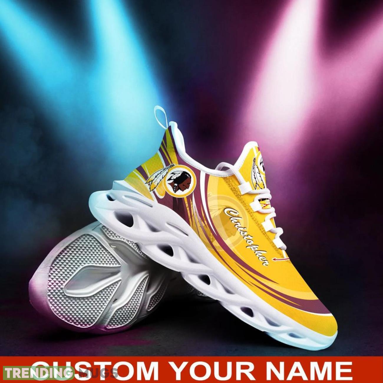 Washington Redskins NFL Max Soul Shoes Personalized Name Gifts Trending Running Shoes Max Soul Washington Redskins NFL Max Soul Shoes Personalized Name Gifts Trending Running Shoes Max Soul