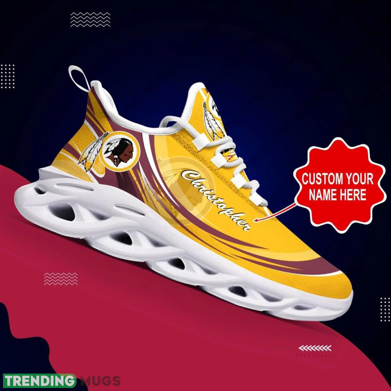 Washington Redskins NFL Max Soul Shoes Personalized Name Gifts Trending Running Shoes Product Photo 1 Washington Redskins NFL Max Soul Shoes Personalized Name Gifts Trending Running Shoes Product Photo 1