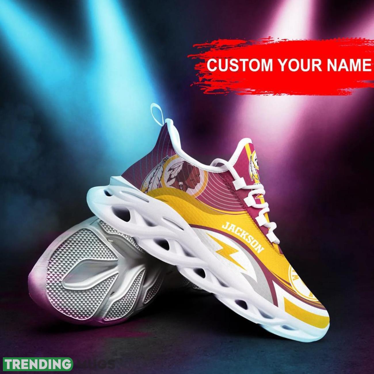 Washington Redskins NFL Max Soul Sneakers Personalize Shoes For Fans Max Soul Washington Redskins NFL Max Soul Sneakers Personalize Shoes For Fans Max Soul