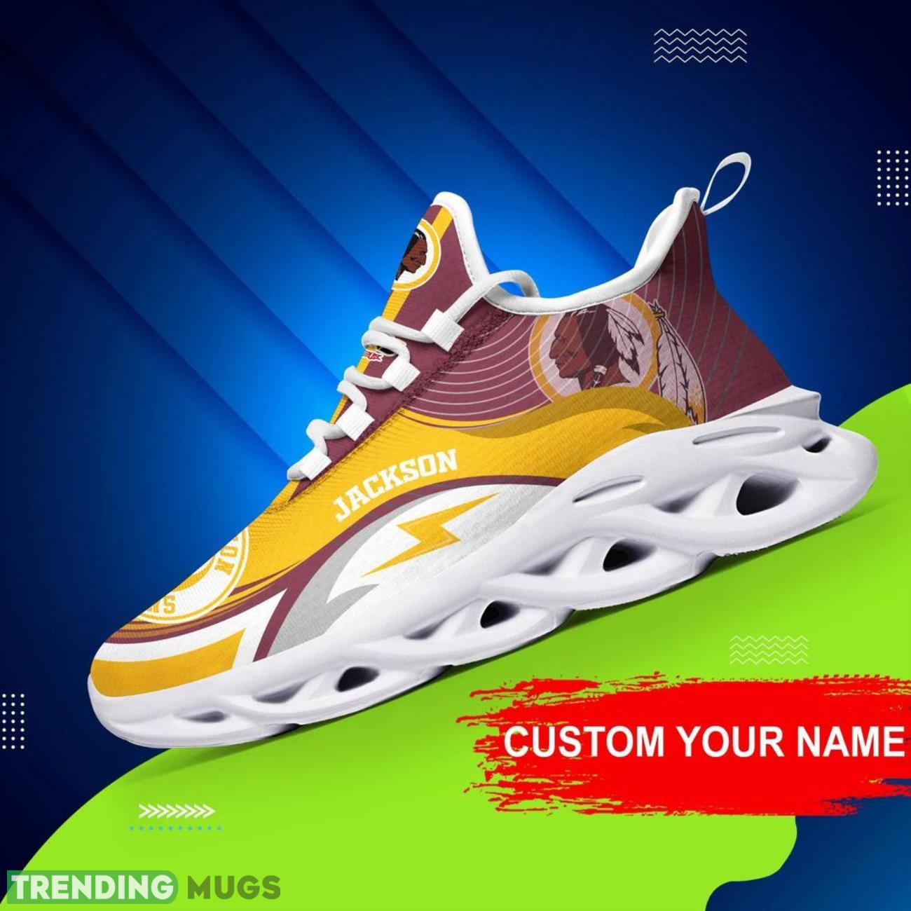 Washington Redskins NFL Max Soul Sneakers Personalize Shoes For Fans Max Soul Washington Redskins NFL Max Soul Sneakers Personalize Shoes For Fans Max Soul