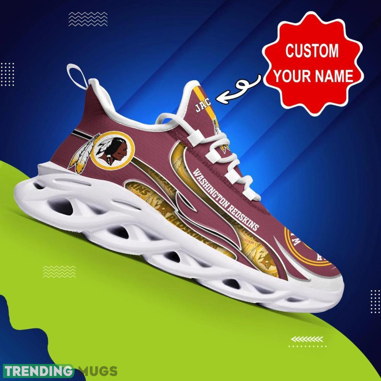 Washington Redskins NFL Sneakers Max Soul Shoes Custom Name Personalized Gifts Max Soul Washington Redskins NFL Sneakers Max Soul Shoes Custom Name Personalized Gifts Max Soul