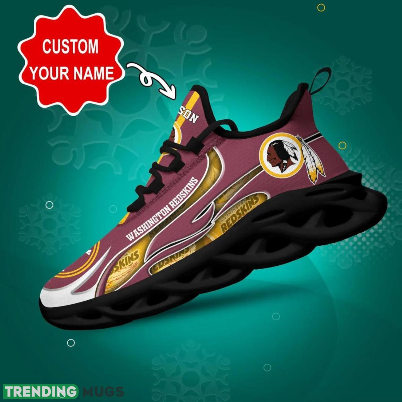 Washington Redskins NFL Sneakers Max Soul Shoes Custom Name Personalized Gifts Product Photo 1 Washington Redskins NFL Sneakers Max Soul Shoes Custom Name Personalized Gifts Product Photo 1