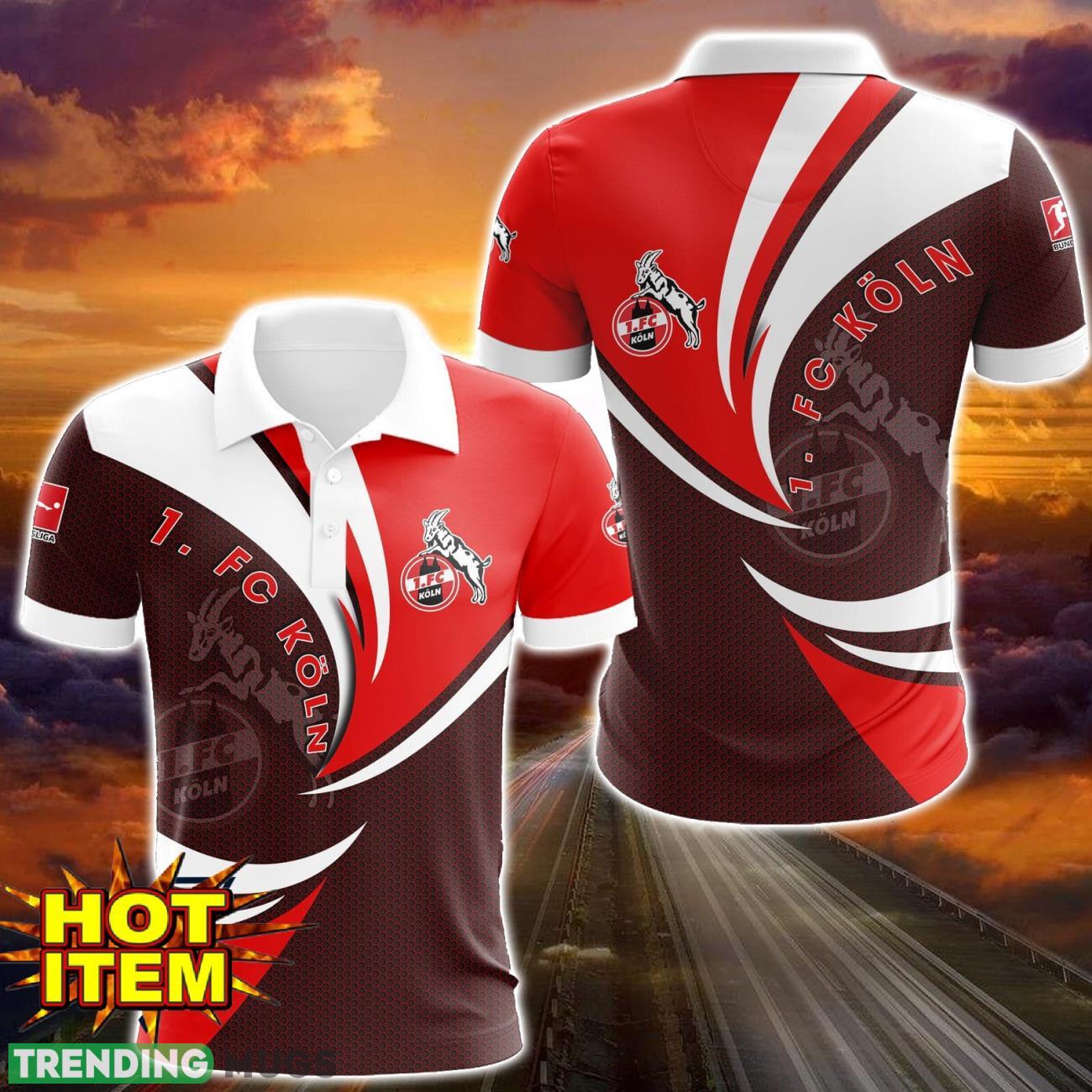 1. FC Koln 3D Printing Polo Shirt Sport Style Gift Product Photo 1 1. FC Koln 3D Printing Polo Shirt Sport Style Gift Product Photo 1