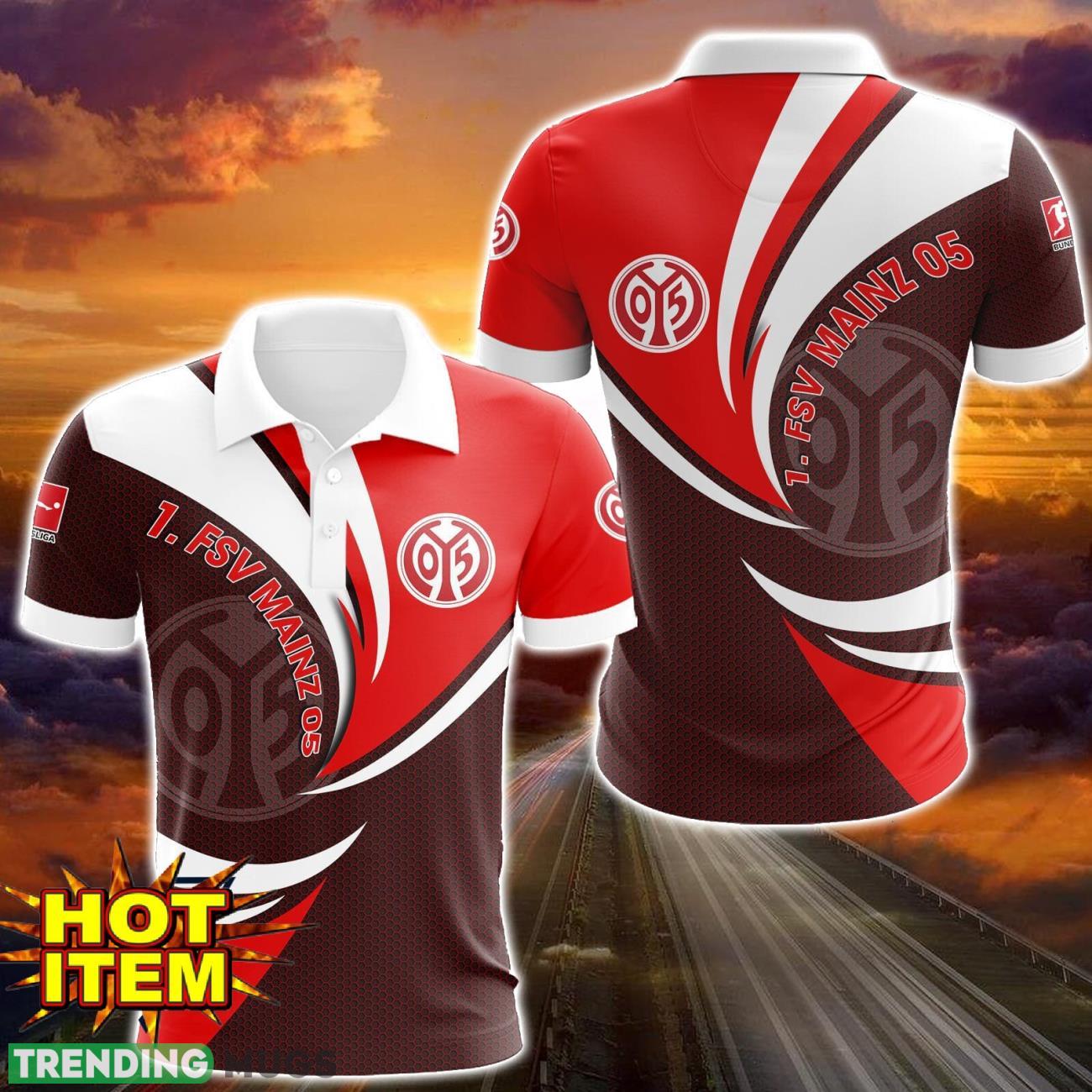 1. FSV Mainz 05 3D Printing Polo Shirt Sport Style Gift Product Photo 1 1. FSV Mainz 05 3D Printing Polo Shirt Sport Style Gift Product Photo 1