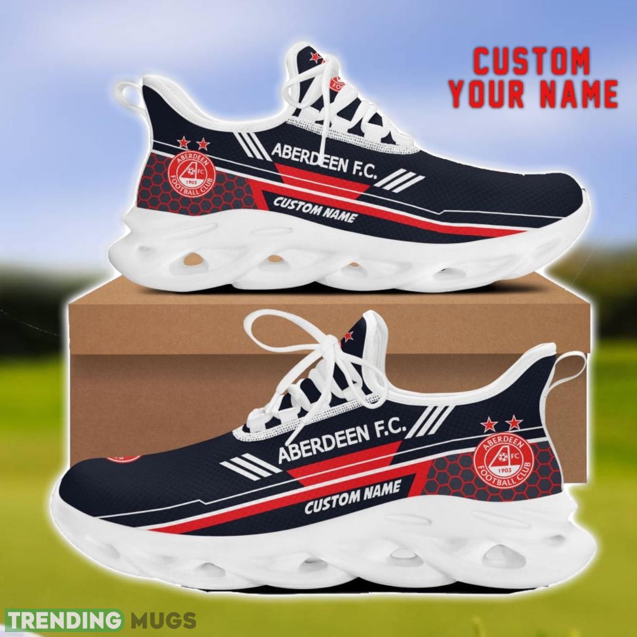 Aberdeen F.C. Custom Name Max Soul Shoes Personalized Sneakers Gift For Men Women Max Soul Aberdeen F.C. Custom Name Max Soul Shoes Personalized Sneakers Gift For Men Women Max Soul