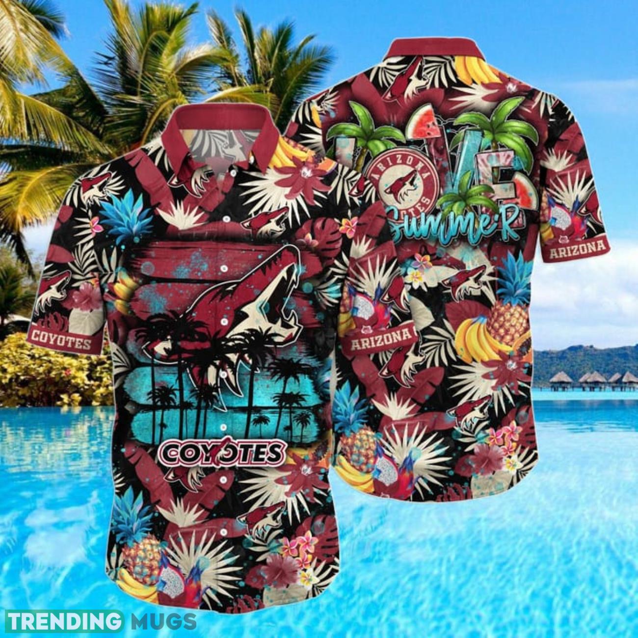 Arizona Coyotes NHL Tropical Fruit Hawaiian Shirt Summer Gift Product Photo 1 Arizona Coyotes NHL Tropical Fruit Hawaiian Shirt Summer Gift Product Photo 1