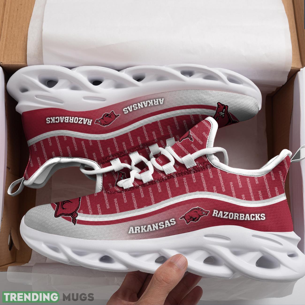 Arkansas Razorbacks NCAA Max Soul Shoes Gift Ideas Running Sneakers Max Soul Arkansas Razorbacks NCAA Max Soul Shoes Gift Ideas Running Sneakers Max Soul
