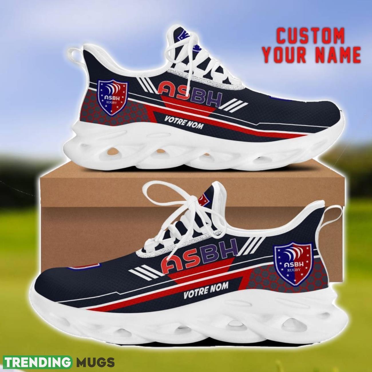 AS Beziers Herault Custom Name Max Soul Shoes Personalized Sneakers Gift For Men Women Max Soul AS Beziers Herault Custom Name Max Soul Shoes Personalized Sneakers Gift For Men Women Max Soul