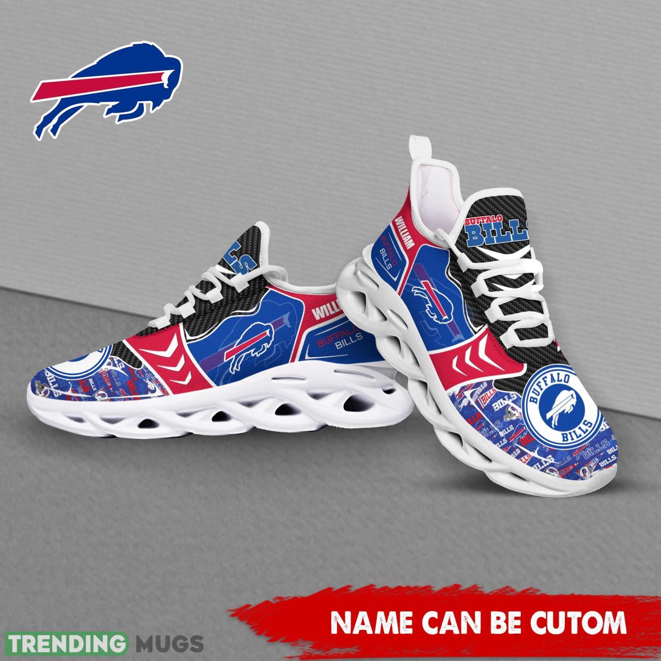 Buffalo Bills NFL Custom Name Shoes Max Soul Shoes For Fans Product Photo 1 Buffalo Bills NFL Custom Name Shoes Max Soul Shoes For Fans Product Photo 1