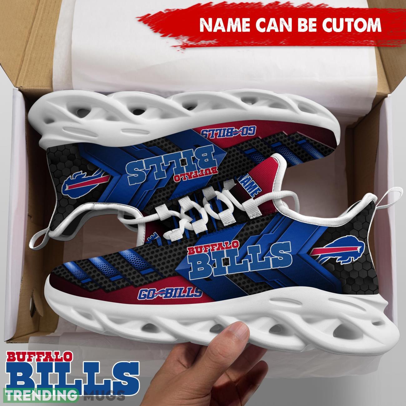 Buffalo Bills NFL Max Soul Shoes Custom Name Sport Shoes Trending Gift Max Soul Buffalo Bills NFL Max Soul Shoes Custom Name Sport Shoes Trending Gift Max Soul