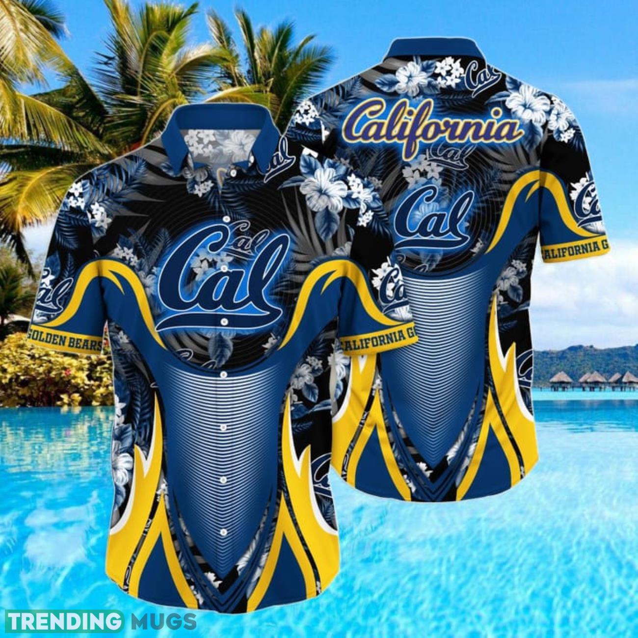 California Golden Bears NCAA3 Sport Team Tropical Style Hawaiian Shirt For Fans Product Photo 1 California Golden Bears NCAA3 Sport Team Tropical Style Hawaiian Shirt For Fans Product Photo 1