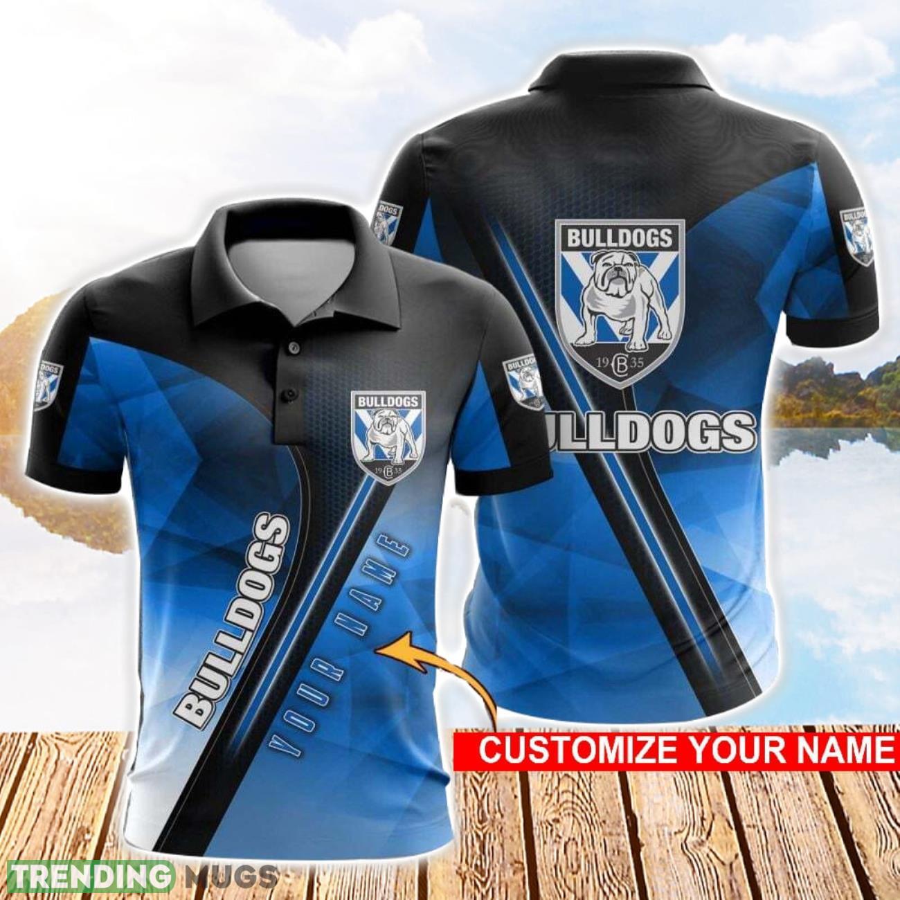 Canterbury Bankstown Bulldogs 3D Polo Shirt Golf Lover Gift Sport Style For Fans Custom Name Product Photo 1