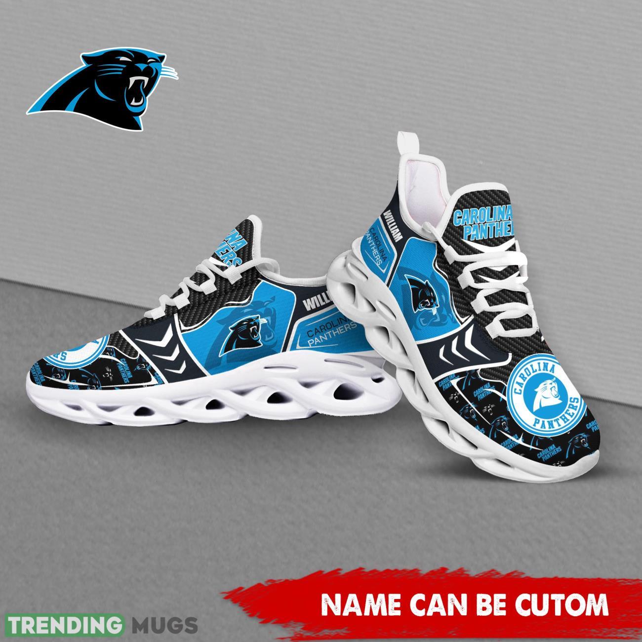 Carolina Panthers NFL Custom Name Shoes Max Soul Shoes For Fans Product Photo 1 Carolina Panthers NFL Custom Name Shoes Max Soul Shoes For Fans Product Photo 1