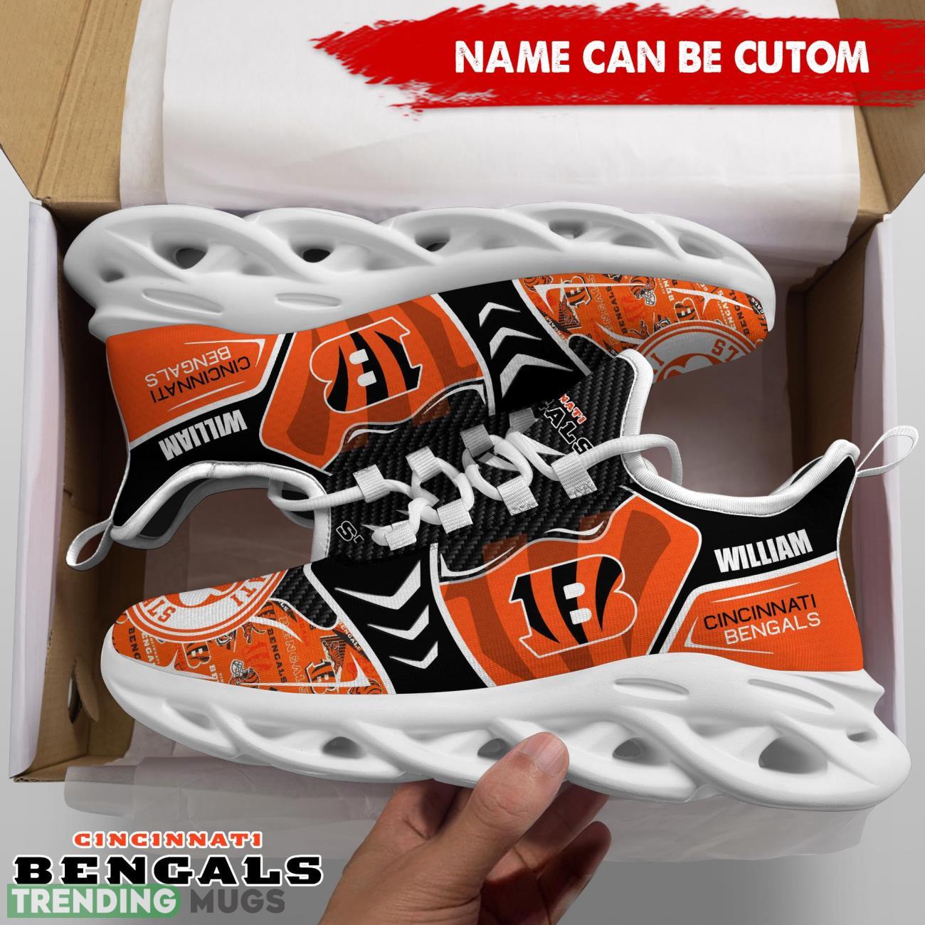Cincinnati Bengals NFL Custom Name Shoes Max Soul Shoes For Fans Max Soul Cincinnati Bengals NFL Custom Name Shoes Max Soul Shoes For Fans Max Soul