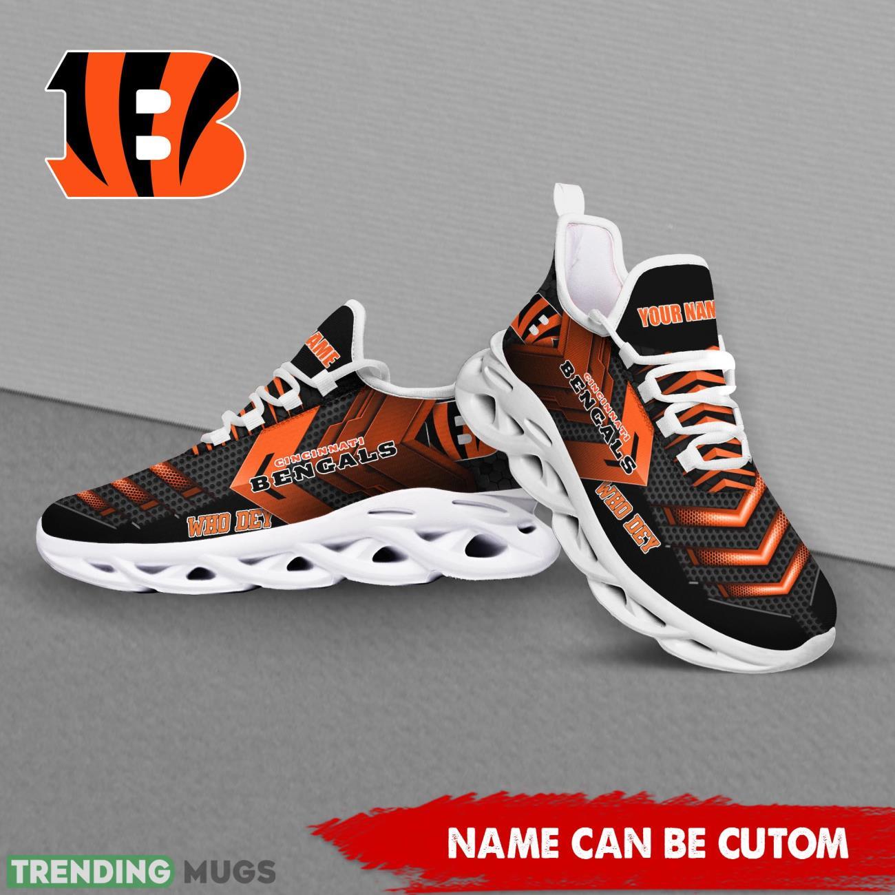 Cincinnati Bengals NFL Max Soul Shoes Custom Name Sport Shoes Trending Gift Product Photo 1 Cincinnati Bengals NFL Max Soul Shoes Custom Name Sport Shoes Trending Gift Product Photo 1