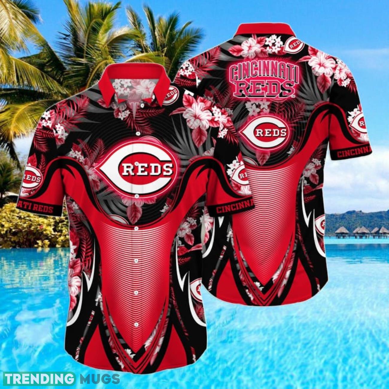 Cincinnati Reds MLB Sport Team Tropical Style Hawaiian Shirt For Fans Product Photo 1 Cincinnati Reds MLB Sport Team Tropical Style Hawaiian Shirt For Fans Product Photo 1