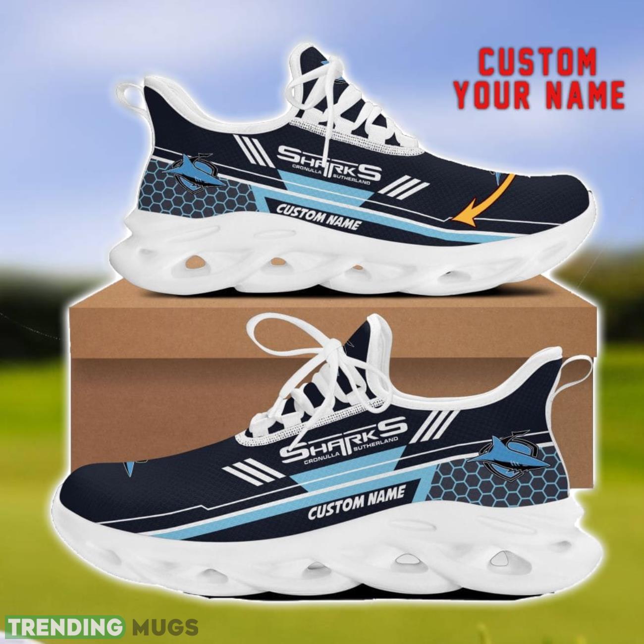 Cronulla Sharks Custom Name Max Soul Shoes Personalized Sneakers Gift For Men Women Max Soul Cronulla Sharks Custom Name Max Soul Shoes Personalized Sneakers Gift For Men Women Max Soul