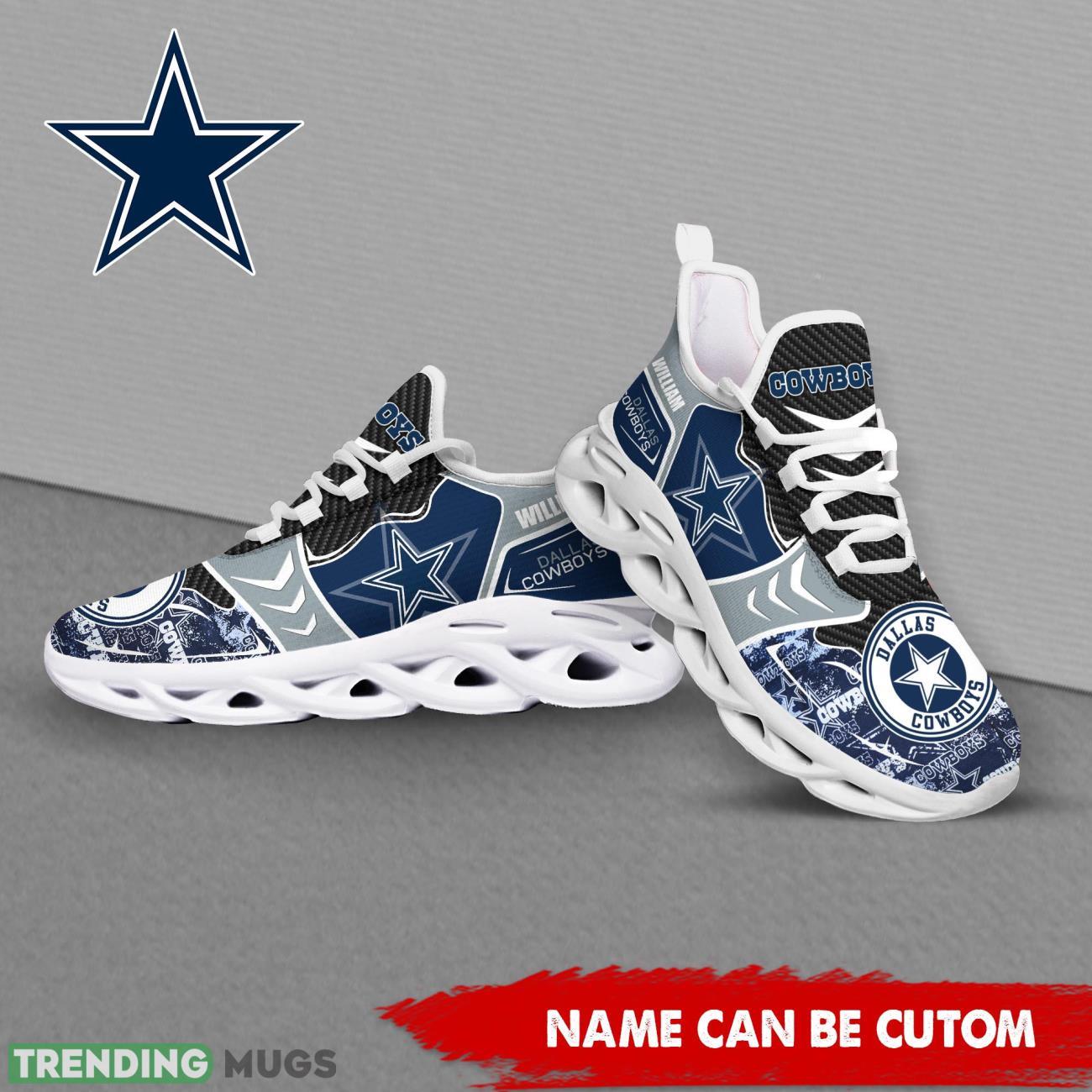 Dallas Cowboys NFL Custom Name Shoes Max Soul Shoes For Fans Product Photo 1 Dallas Cowboys NFL Custom Name Shoes Max Soul Shoes For Fans Product Photo 1