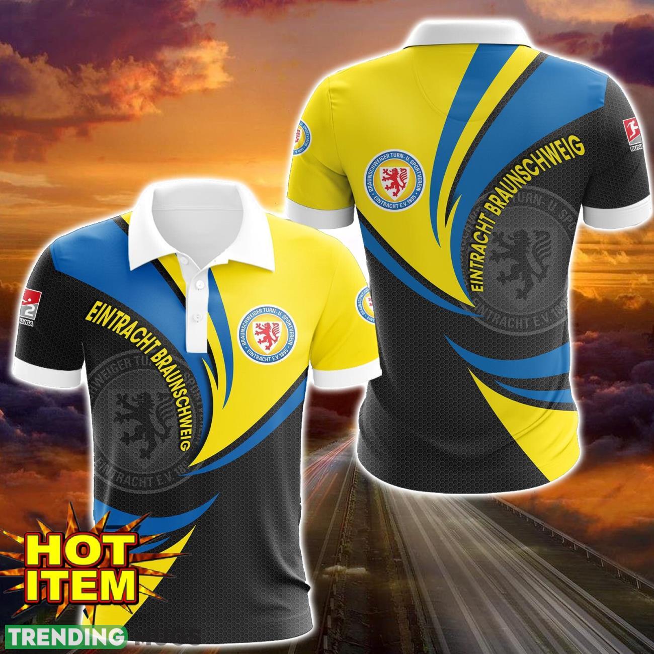Eintracht Braunschweig 3D Printing Polo Shirt Sport Style Gift Product Photo 1 Eintracht Braunschweig 3D Printing Polo Shirt Sport Style Gift Product Photo 1