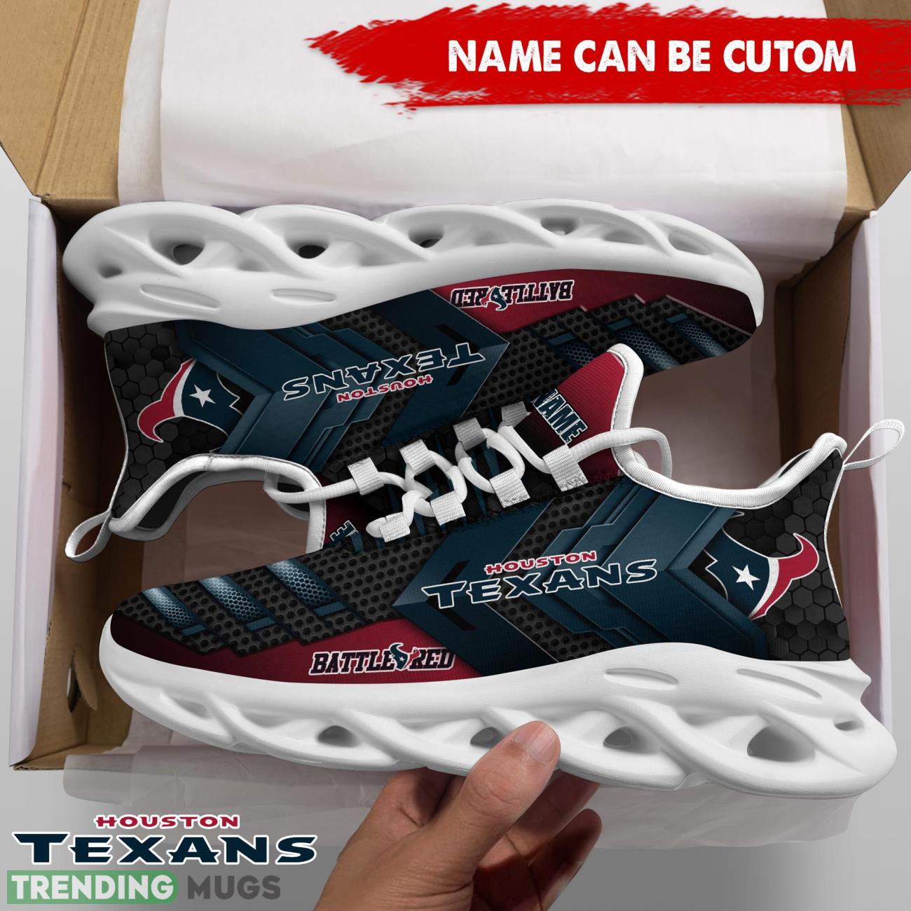 Houston Texans NFL Max Soul Shoes Custom Name Sport Shoes Trending Gift Max Soul Houston Texans NFL Max Soul Shoes Custom Name Sport Shoes Trending Gift Max Soul