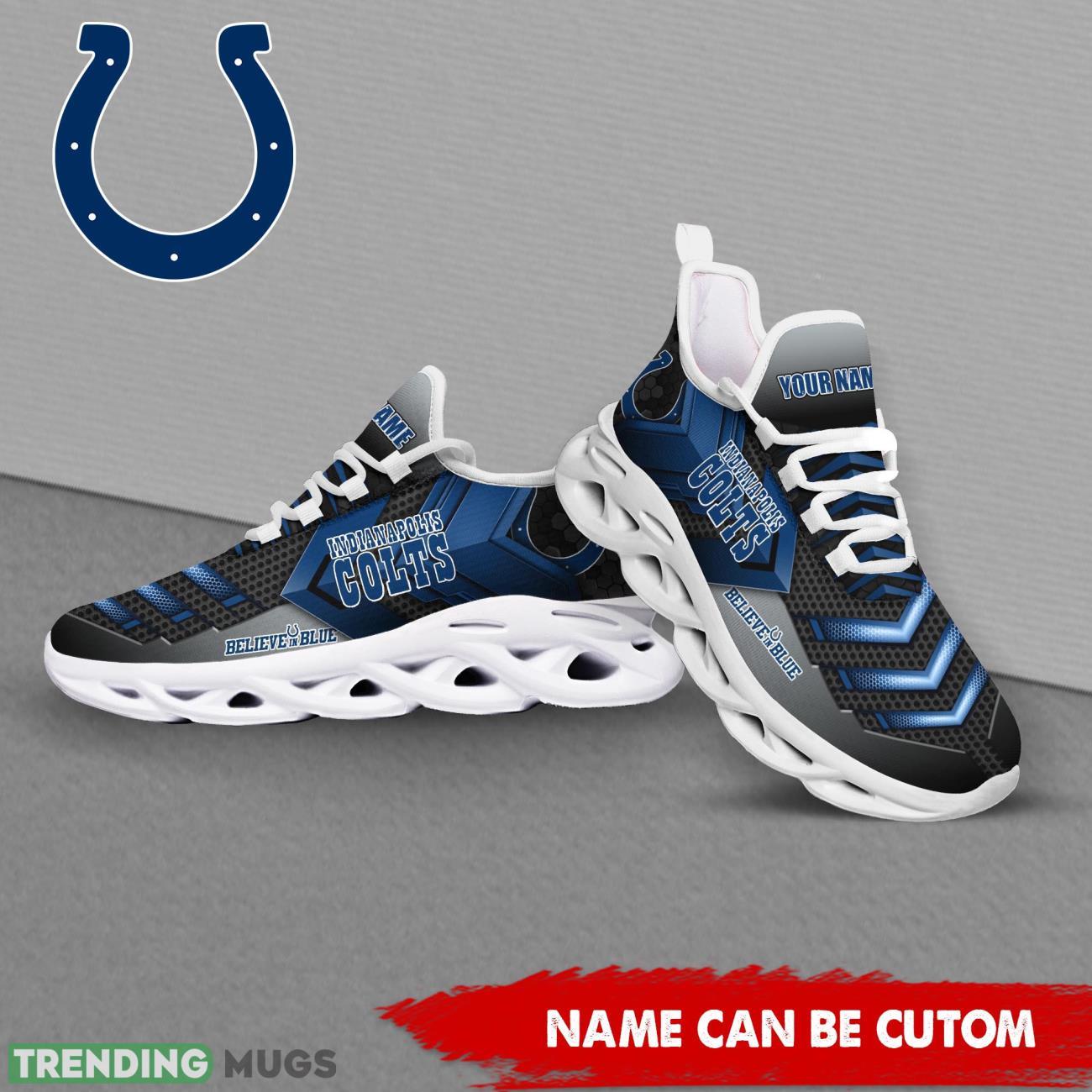 Indianapolis Colts NFL Max Soul Shoes Custom Name Sport Shoes Trending Gift Product Photo 1 Indianapolis Colts NFL Max Soul Shoes Custom Name Sport Shoes Trending Gift Product Photo 1