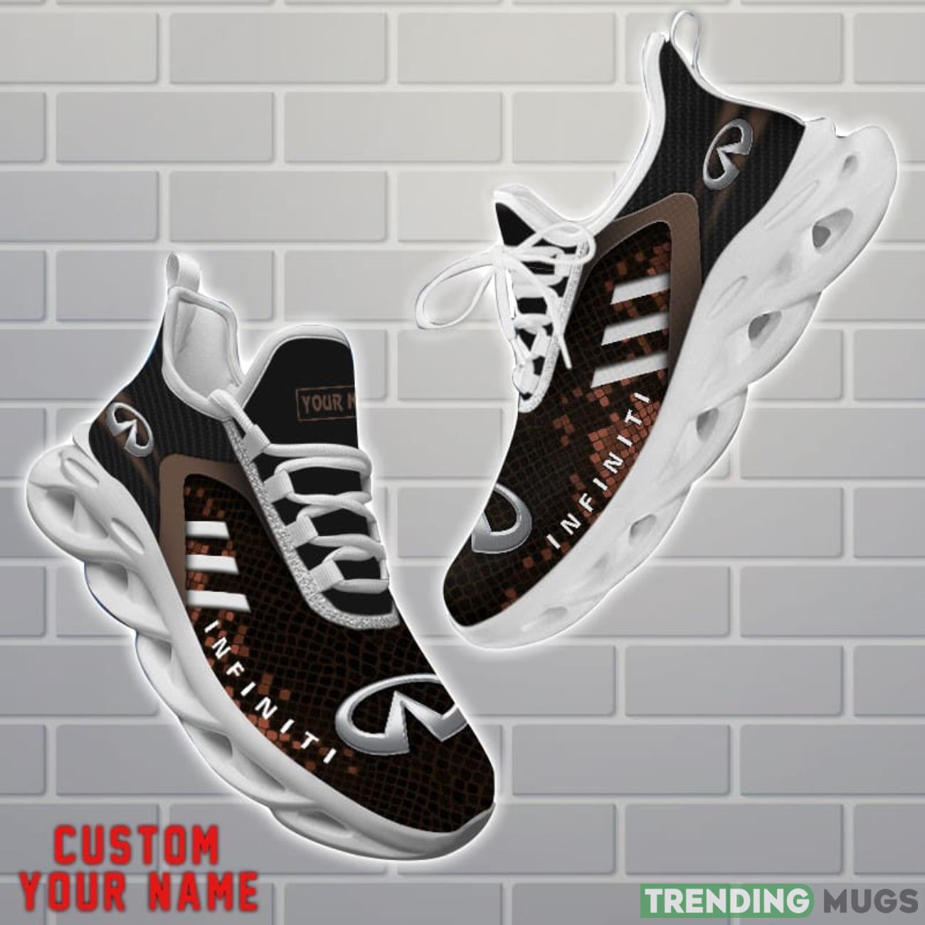 Infiniti Shoes Brown Square Pattern Custom Name Max Soul Sneakers For Men Women Product Photo 1 Infiniti Shoes Brown Square Pattern Custom Name Max Soul Sneakers For Men Women Product Photo 1