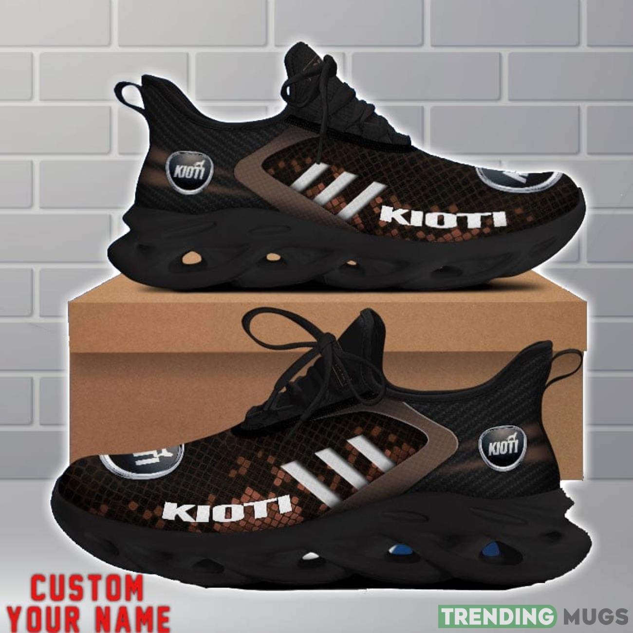 Kioti Shoes Brown Square Pattern Custom Name Max Soul Sneakers For Men Women Max Soul Kioti Shoes Brown Square Pattern Custom Name Max Soul Sneakers For Men Women Max Soul