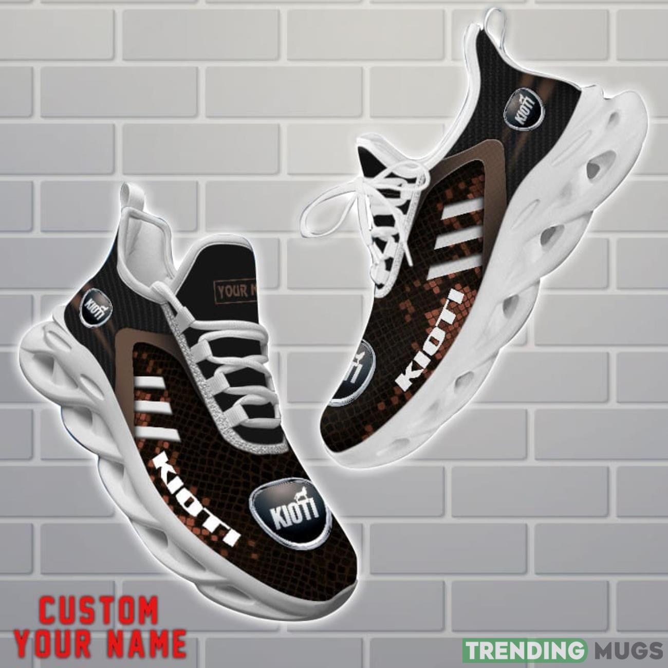 Kioti Shoes Brown Square Pattern Custom Name Max Soul Sneakers For Men Women Product Photo 1 Kioti Shoes Brown Square Pattern Custom Name Max Soul Sneakers For Men Women Product Photo 1