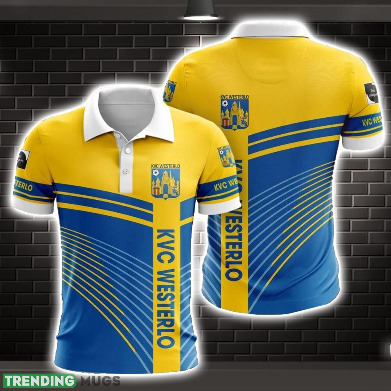 K.V.C. Westerlo Striped Style 3D Polo Shirt Shirt For Sport Golf Lover Product Photo 1 K.V.C. Westerlo Striped Style 3D Polo Shirt Shirt For Sport Golf Lover Product Photo 1