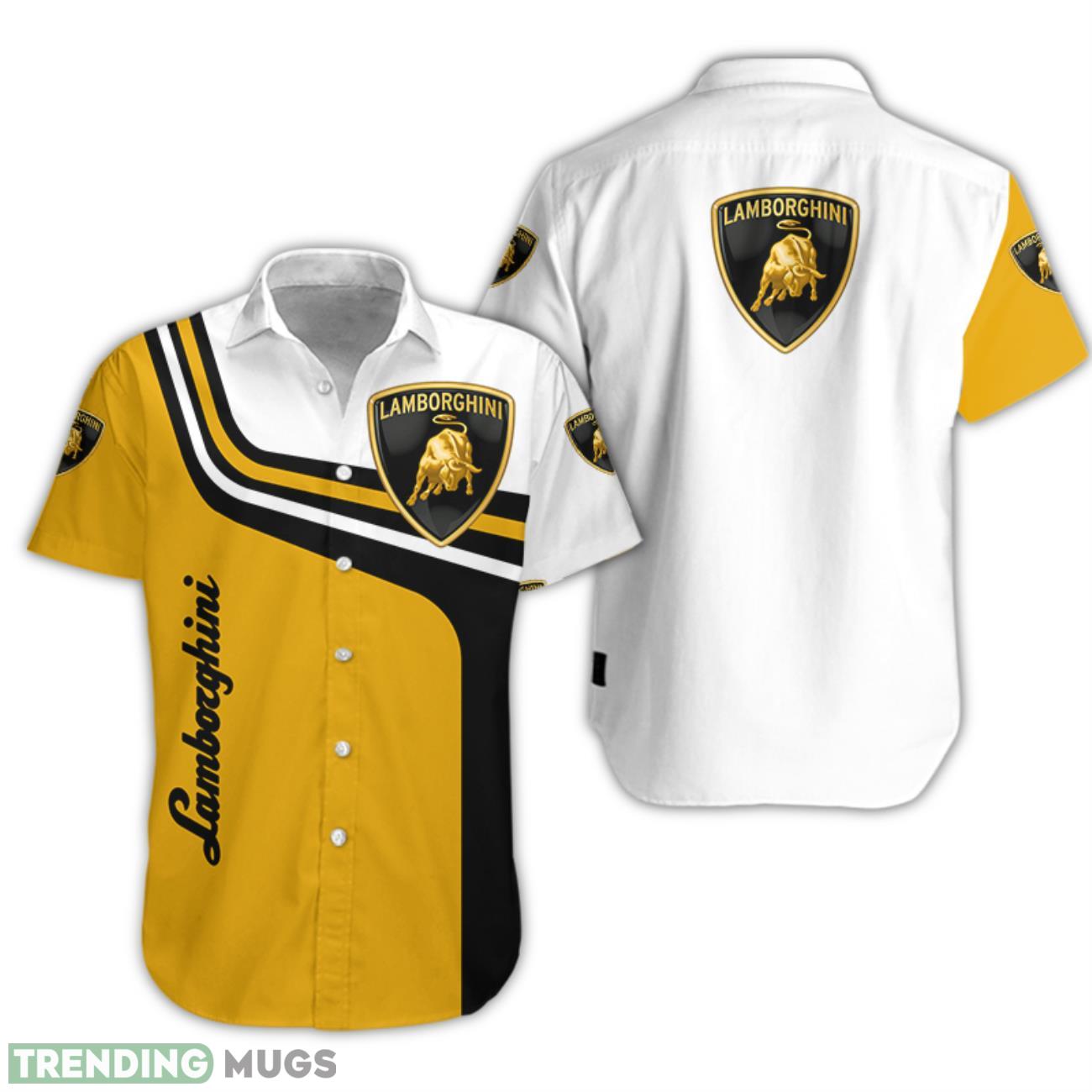 Lamborghini Button Shirts 3D Printing Hawaiian Shirt Product Photo 1 Lamborghini Button Shirts 3D Printing Hawaiian Shirt Product Photo 1