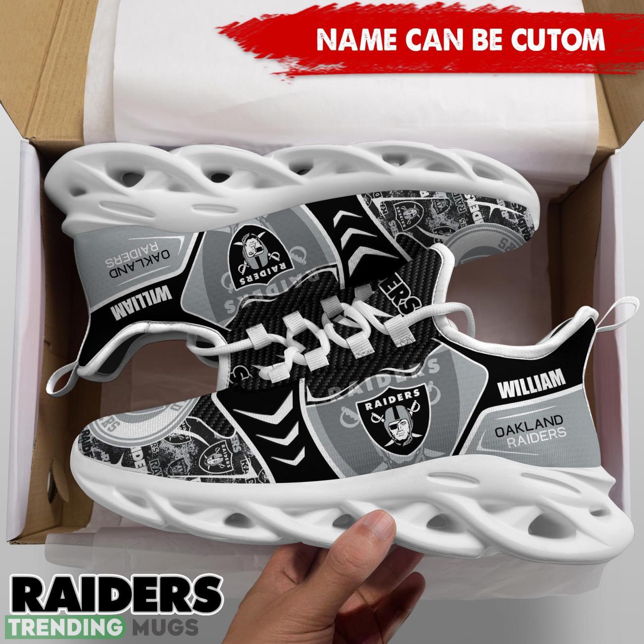 Las Vegas Raiders NFL Custom Name Shoes Max Soul Shoes For Fans Max Soul Las Vegas Raiders NFL Custom Name Shoes Max Soul Shoes For Fans Max Soul
