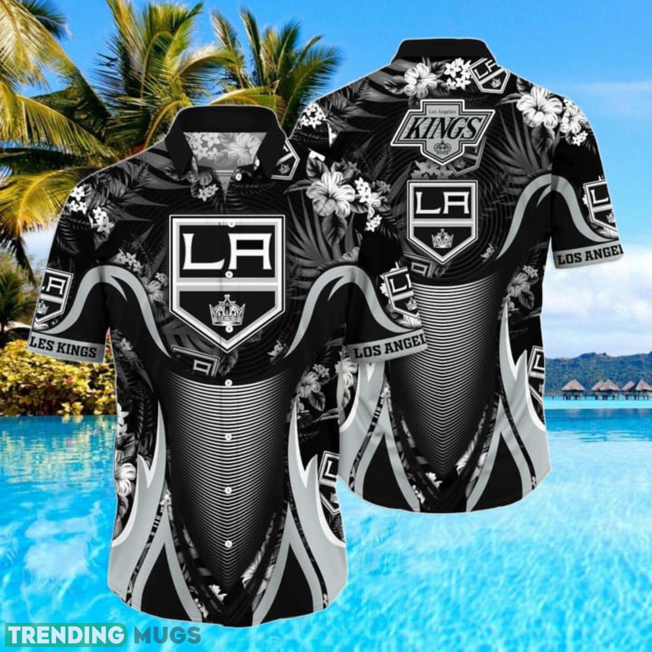 Los Angeles Kings NHL Sport Team Tropical Style Hawaiian Shirt For Fans Product Photo 1 Los Angeles Kings NHL Sport Team Tropical Style Hawaiian Shirt For Fans Product Photo 1