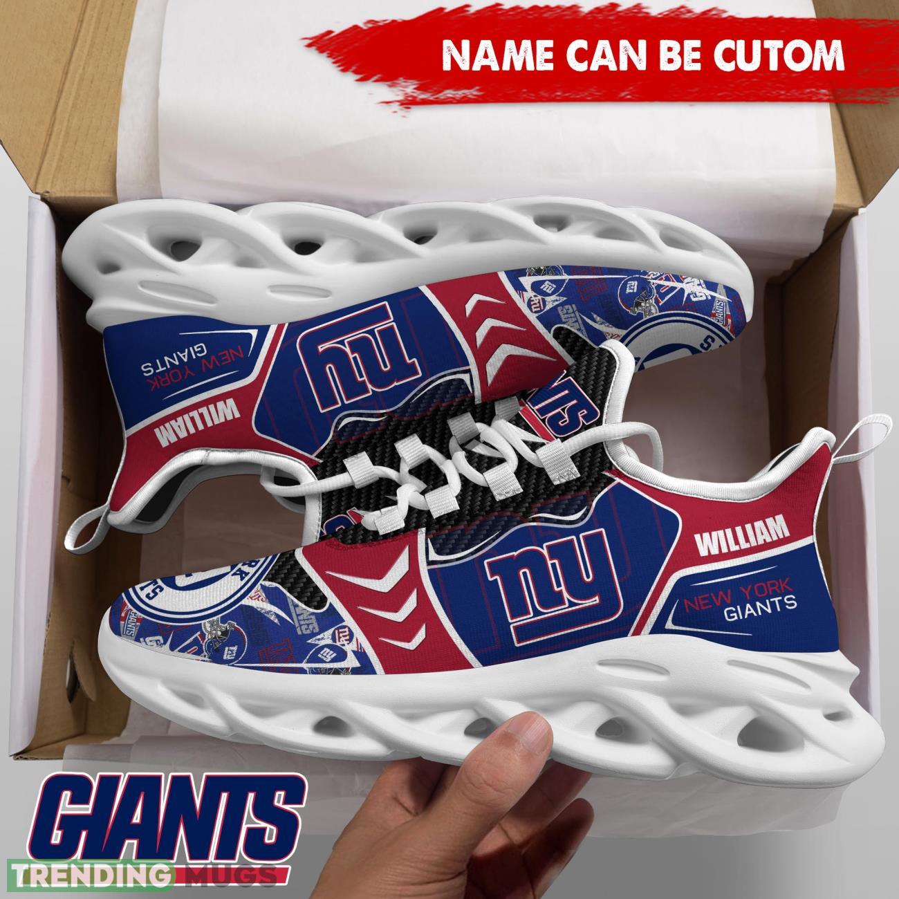 New York Giants NFL Custom Name Shoes Max Soul Shoes For Fans Max Soul New York Giants NFL Custom Name Shoes Max Soul Shoes For Fans Max Soul
