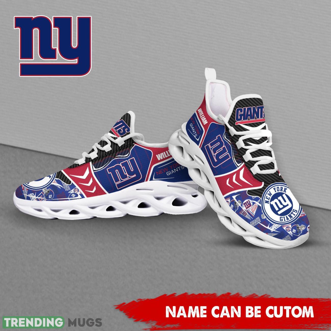New York Giants NFL Custom Name Shoes Max Soul Shoes For Fans Product Photo 1 New York Giants NFL Custom Name Shoes Max Soul Shoes For Fans Product Photo 1