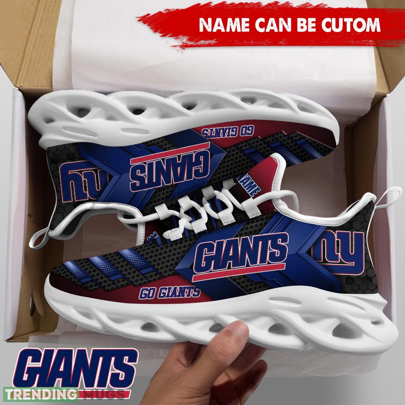 New York Giants NFL Max Soul Shoes Custom Name Sport Shoes Trending Gift Max Soul New York Giants NFL Max Soul Shoes Custom Name Sport Shoes Trending Gift Max Soul
